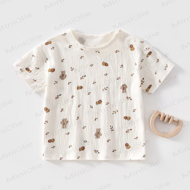 Baby Dot/Bear T-shirt - White Bear - 3-4T - image 3