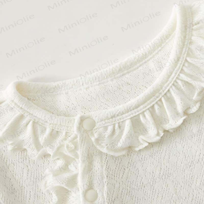 Baby Bowknot Ruffle Trim Romper - image 4