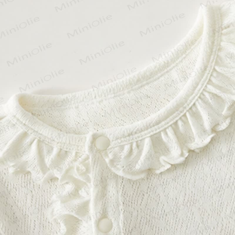 Baby Bowknot Ruffle Trim Romper - image 4