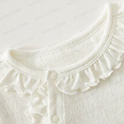 Baby Bowknot Ruffle Trim Romper - image 4