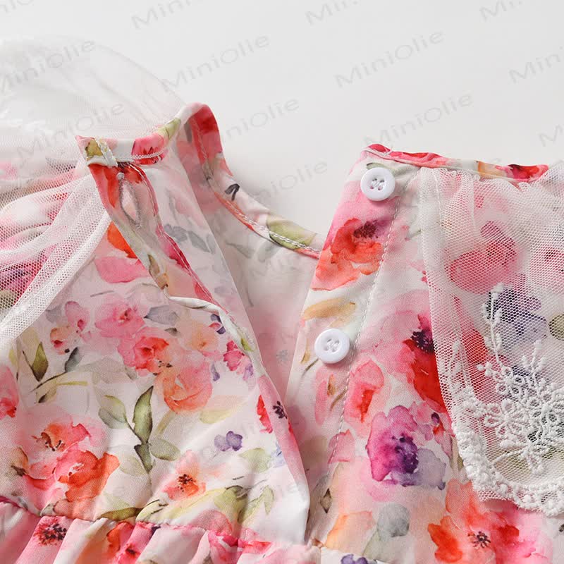 Baby Rose Lace Collar Bodysuit and Hat - image 2