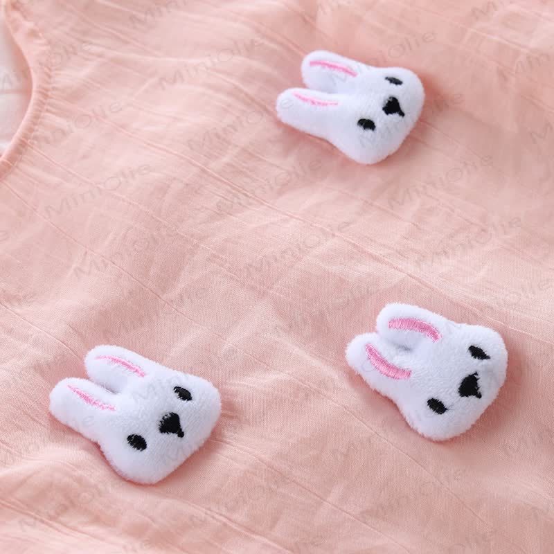 Baby Flutter Sleeve Mushroom/Duck/Bunny Bodysuit - image 7