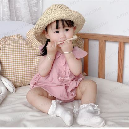 Baby Peter Pan Collar Bow Bodysuit - image 5