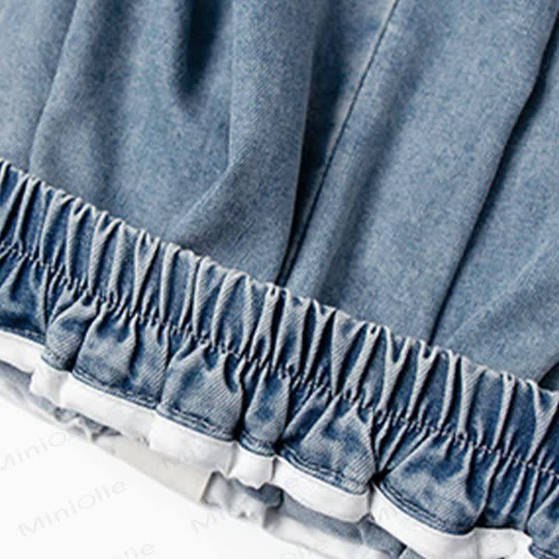 Toddler Boys Denim Solid Blue Pants - image 4