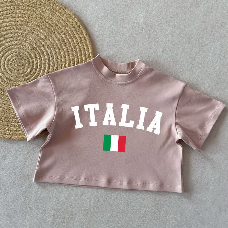 ITALIA Baby Summer Casual T-Shirt - Coral Pink - 2-3T - image 3