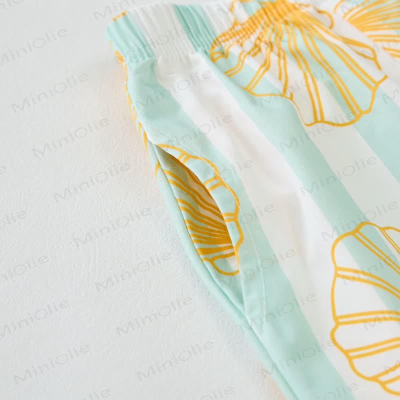 Baby 2-Piece Shell Striped Sleeveless Set - image 5