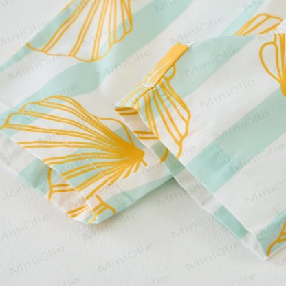 Baby 2-Piece Shell Striped Sleeveless Set - image 6