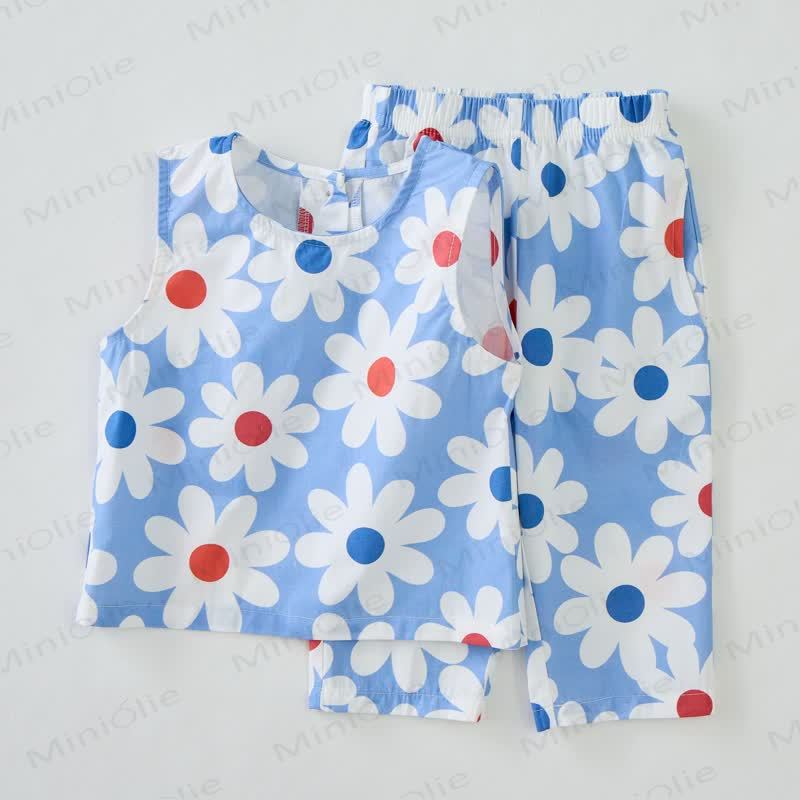 Baby White Daisy 2-Piece Sleeveless Set - image 4