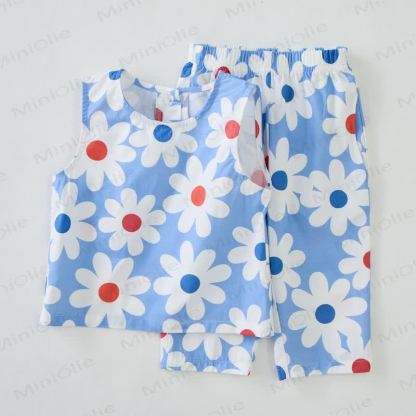 Baby White Daisy 2-Piece Sleeveless Set - image 4