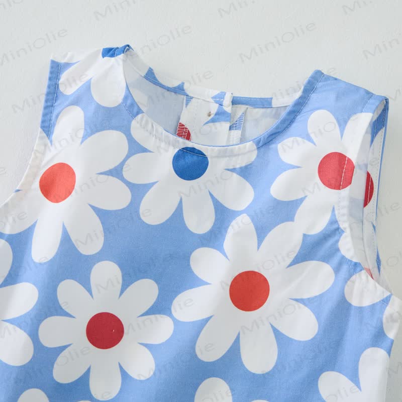 Baby White Daisy 2-Piece Sleeveless Set - image 5