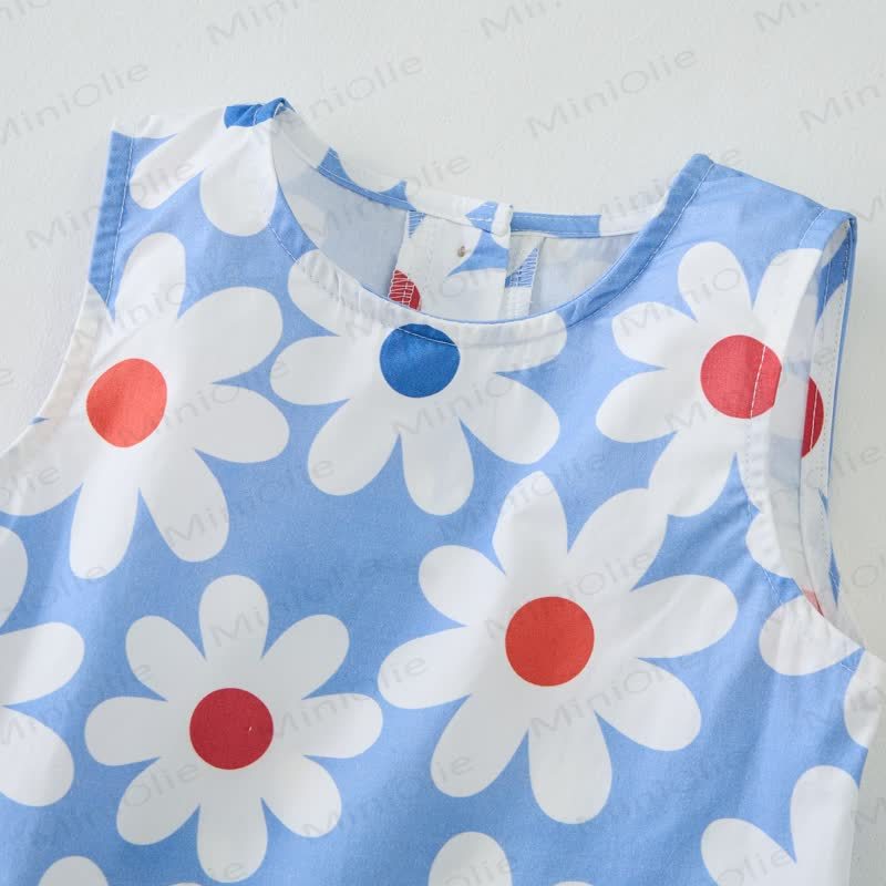 Baby White Daisy 2-Piece Sleeveless Set - image 5