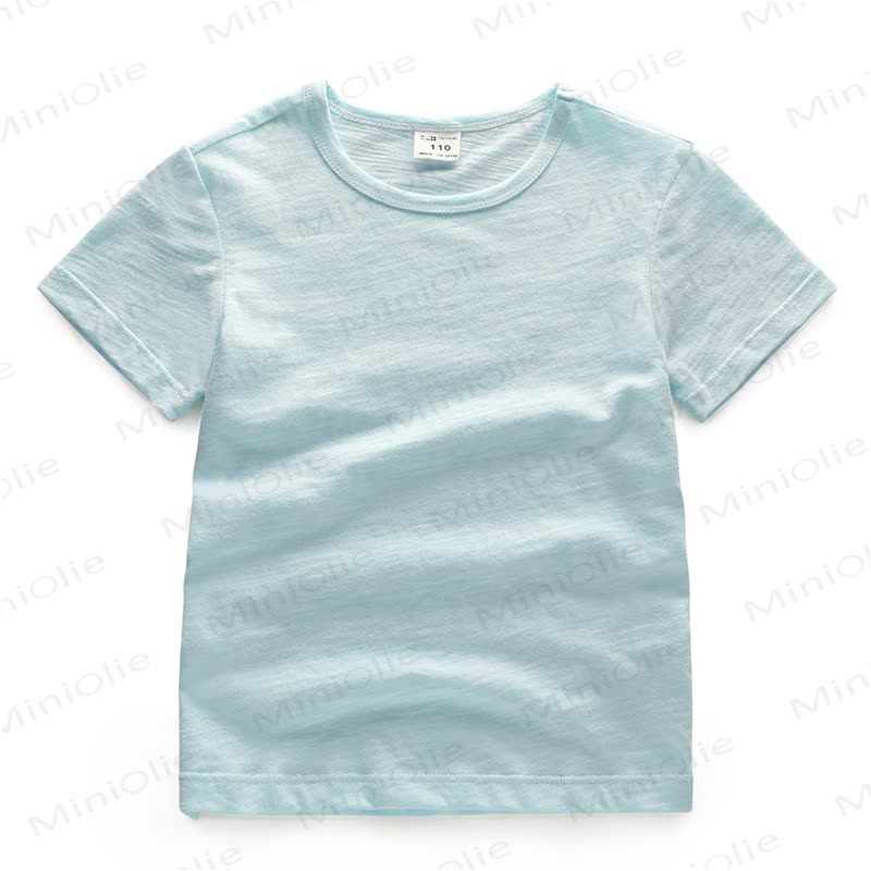 Toddler Solid Color Crewneck Tee - LightBlue - 7-8T - image 6