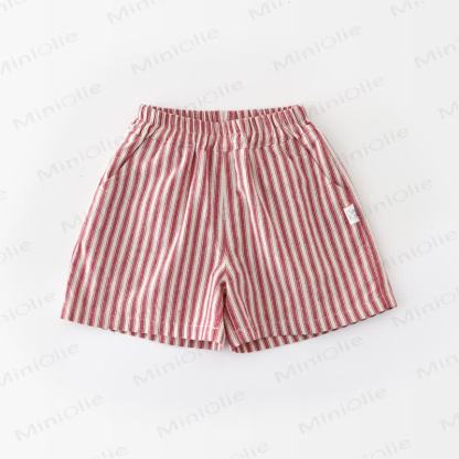 Baby Toddler Watermelon Print Cotton Tank Top or Plaid Shorts - Red - 4-5T - image 2