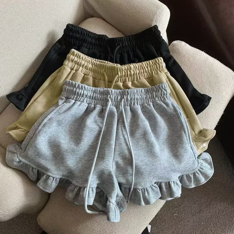 Toddler Girl Solid Color Cotton Blend Shorts - image 1