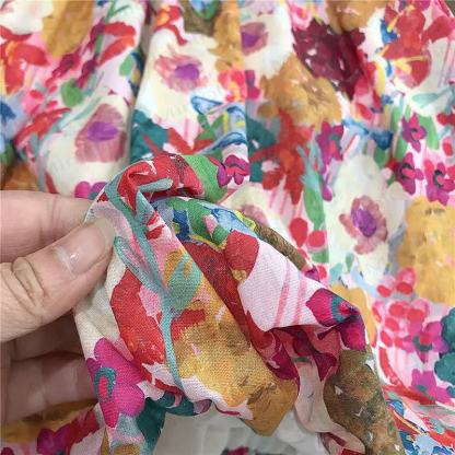 Toddler Girls Cotton Floral Multicolor Sleeveless Dress - image 6