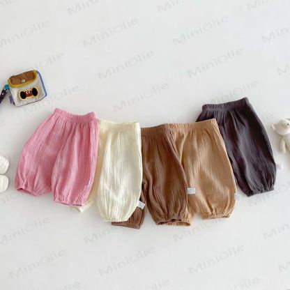 Baby Cotton Solid Color Pants - image 1