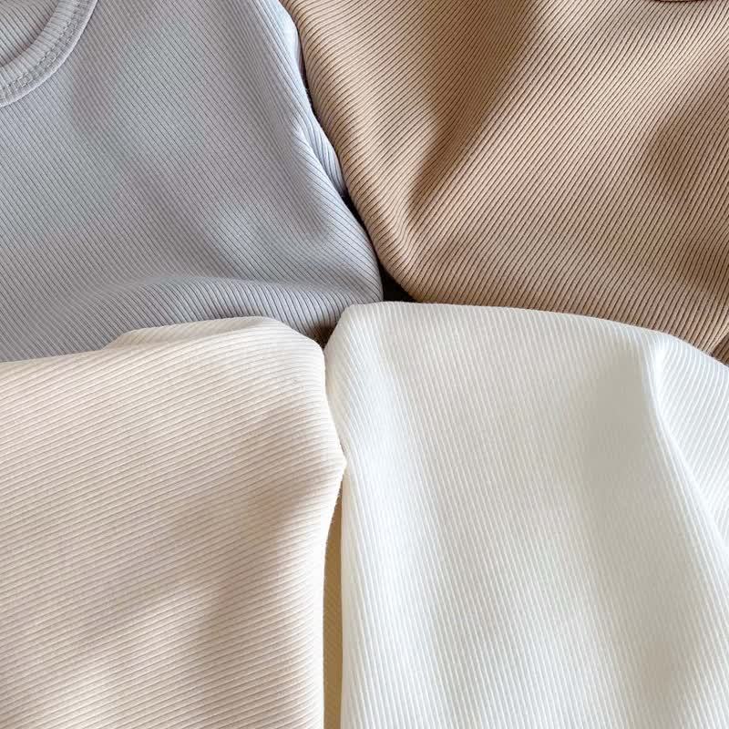 Baby Cotton Ribbed Solid Color Tank Top and Shorts Set - image 6