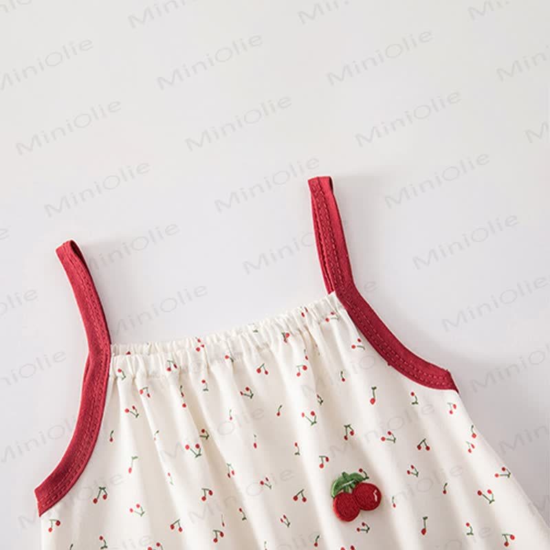 Baby White/Brown Print Straps Romper - image 6