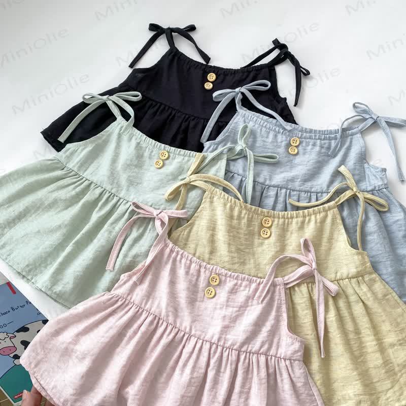 Baby Toddler Girls Bows Solid Color Tank Top and Pants Set - image 7