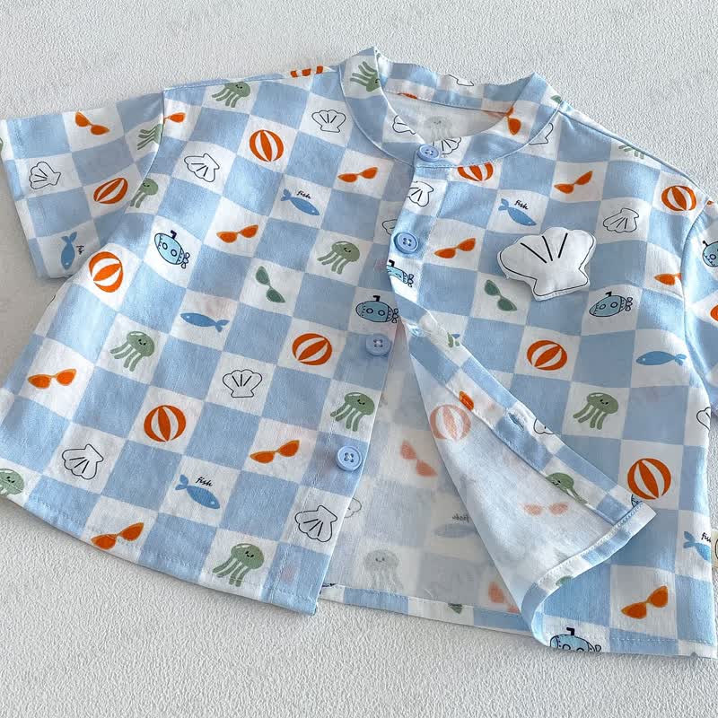 Baby Toddler Boys Cotton Plaid Shirt or Solid Color Shorts - image 12