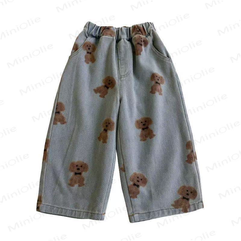 Toddler Animal Print Washed Denim Pants - image 3
