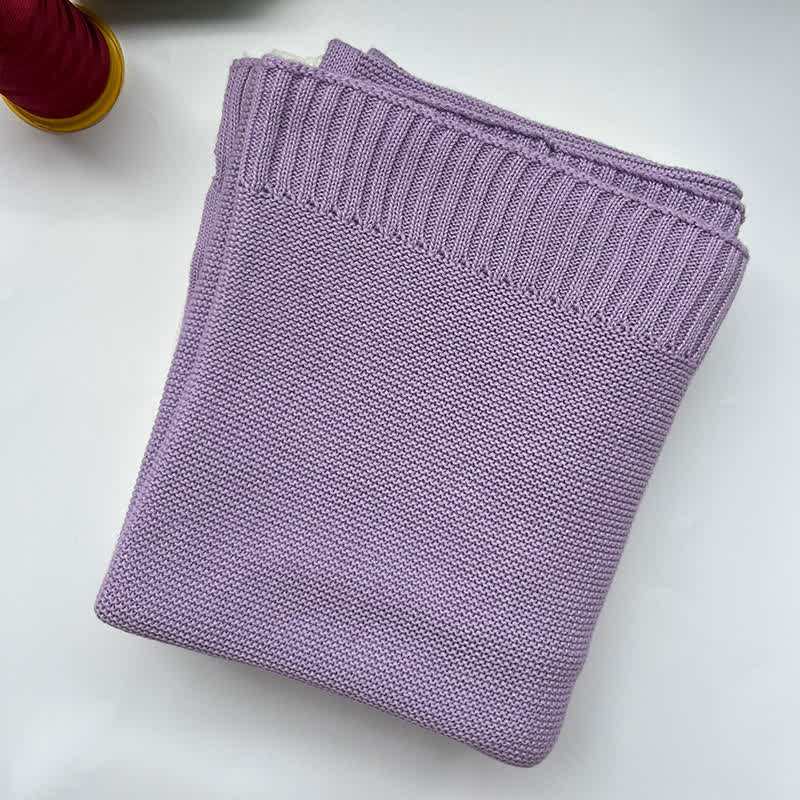 Personalized Baby Name Blanket - Light Purple - image 10
