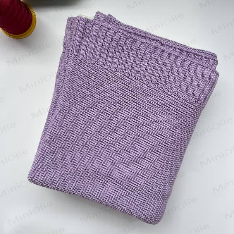 Personalized Baby Name Blanket - Light Purple - image 10