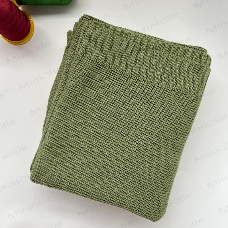 Personalized Baby Name Blanket - Bean Green - image 17