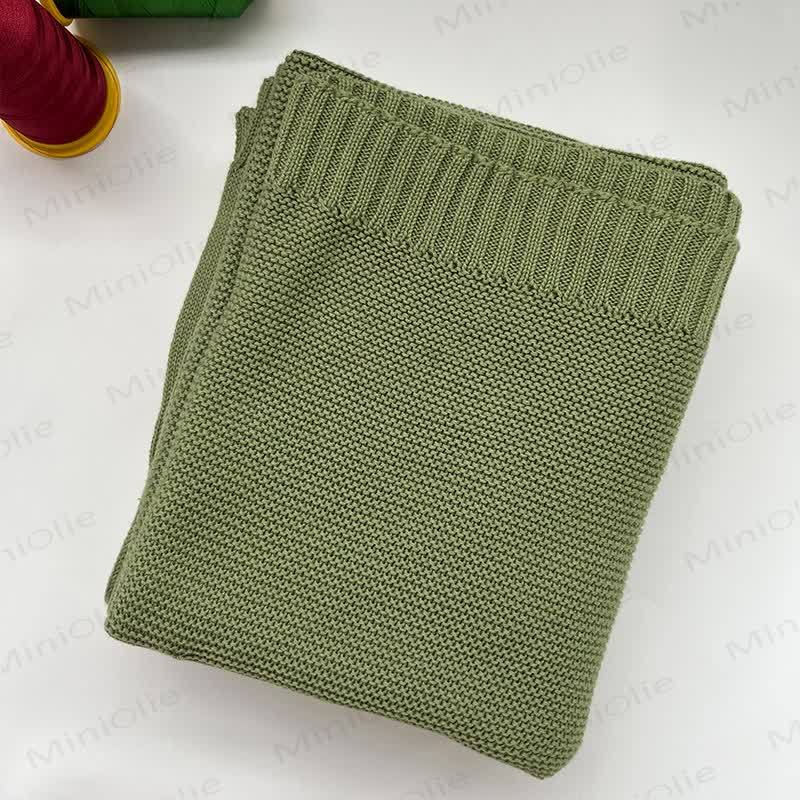 Personalized Baby Name Blanket - Bean Green - image 17