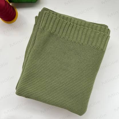 Personalized Baby Name Blanket - Bean Green - image 17