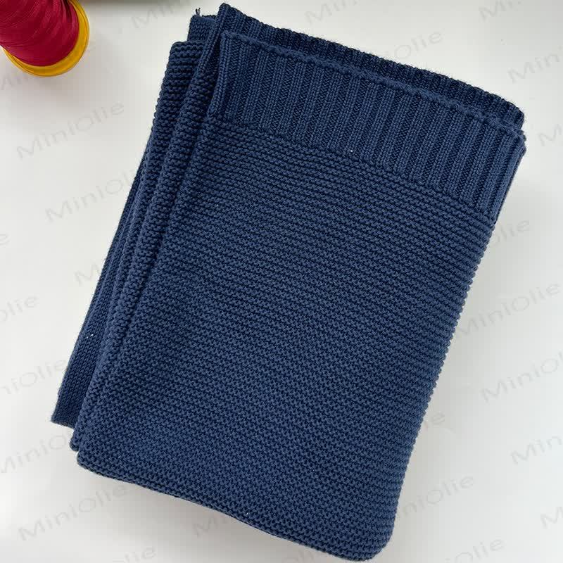 Personalized Baby Name Blanket - Navy Blue - image 16