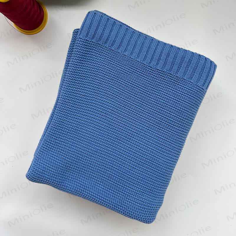 Personalized Baby Name Blanket - Vivid Blue - image 22