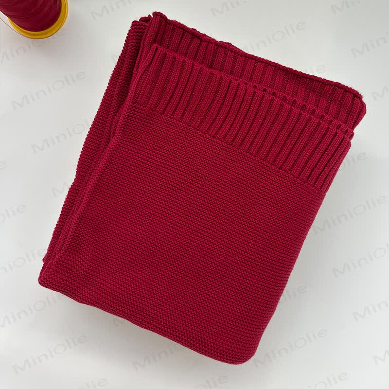 Personalized Baby Name Blanket - Red - image 26