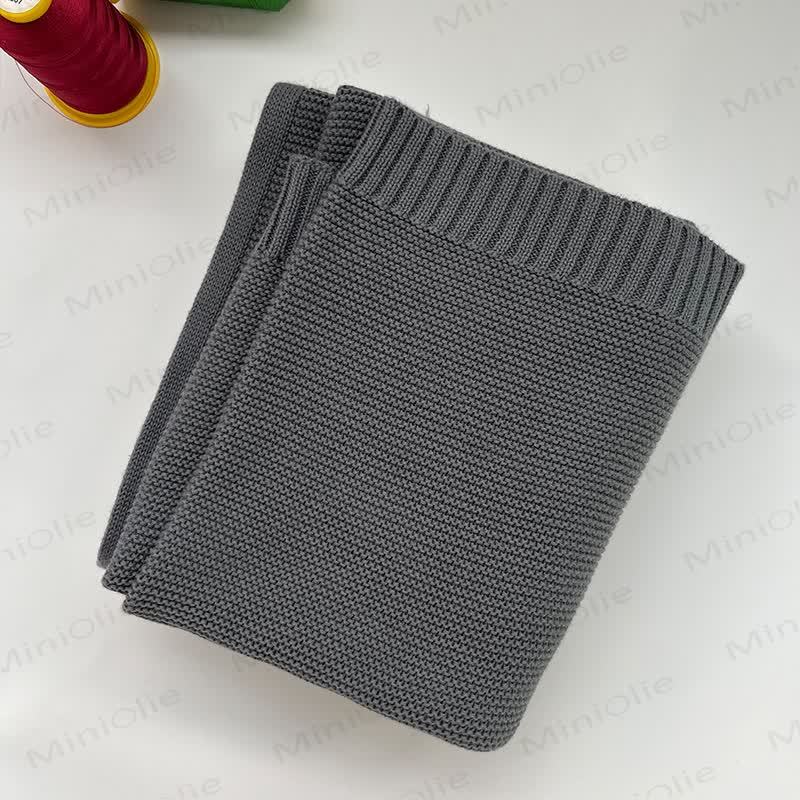 Personalized Baby Name Blanket - Dark Gray - image 25