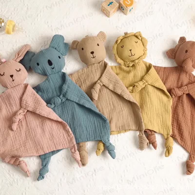 Personalized Baby Name Animal Security Blanket - image 1