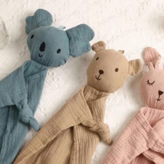 Personalized Baby Name Animal Security Blanket - image 3