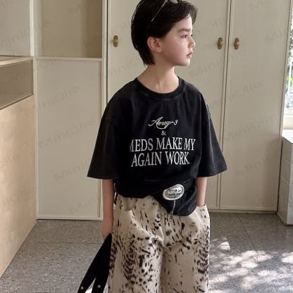 Toddler Kid Boys Leopard Print Cotton Shorts - image 3