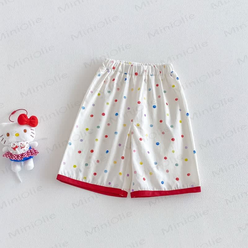 Baby Toddler Girls Polka Dot Ruffle Tank Top and Pants Set - image 3