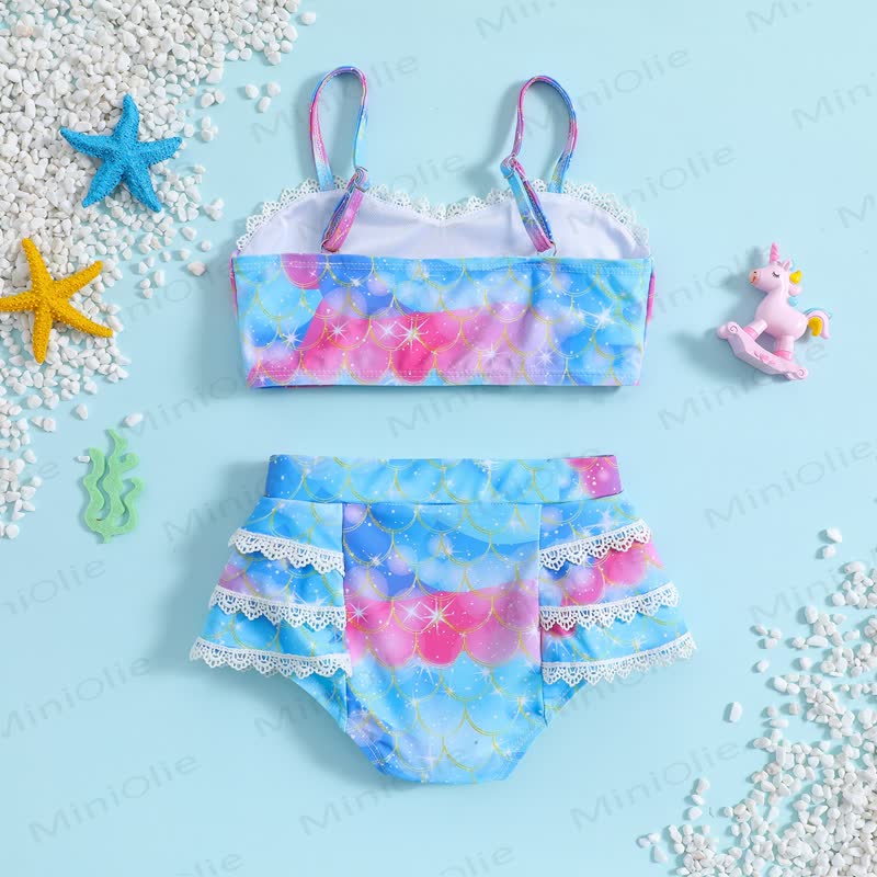 Toddler Girl Mermaid 2-Piece Swimsuit - image 2