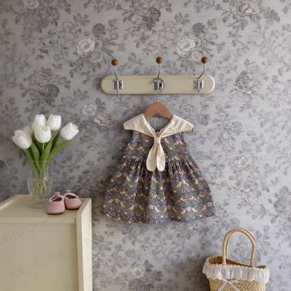 Toddler Girls Cotton Floral Sleeveless A-Line Dress - image 4