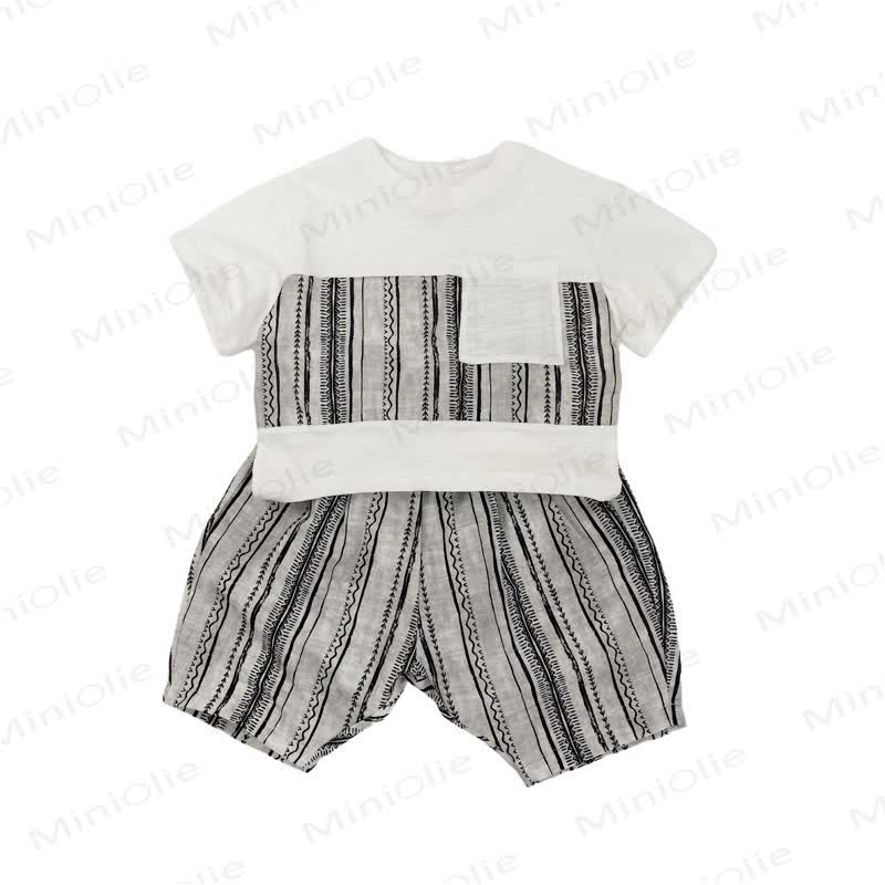Toddler Cotton Striped Tee or Shorts - image 4