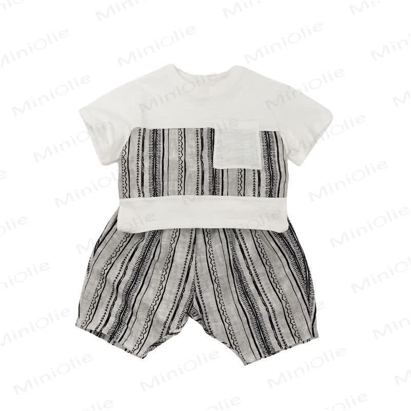 Toddler Cotton Striped Tee or Shorts - image 4