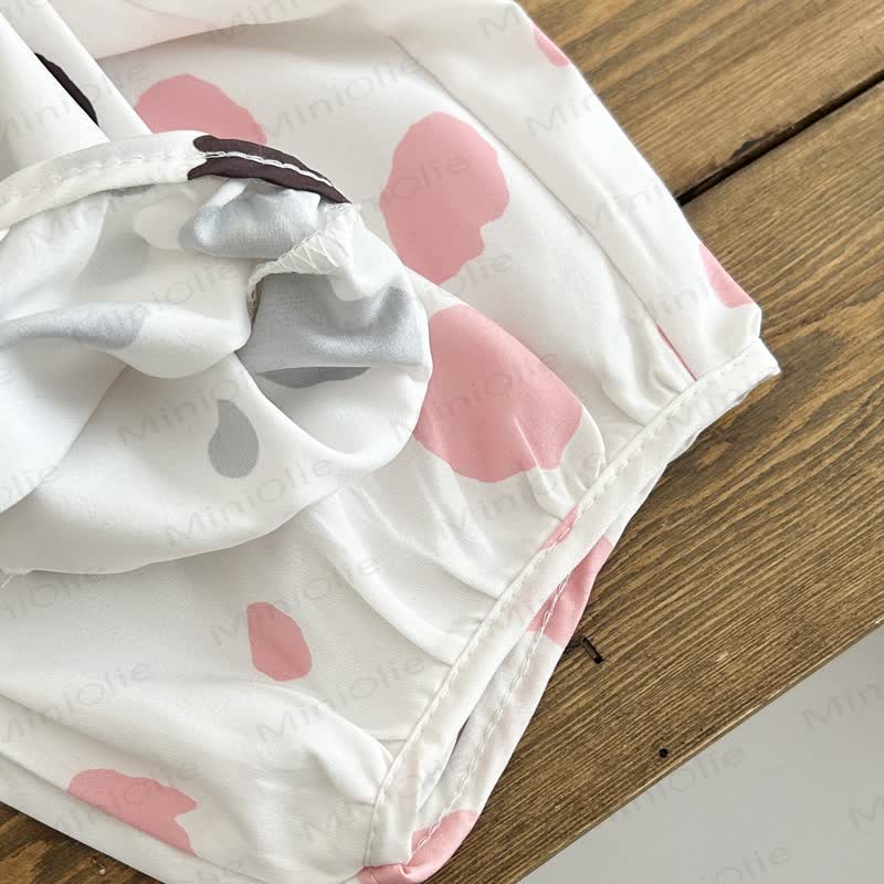 Baby Toddler Girls Ruffle Tank Top and Polka Dot Pants Set - image 5