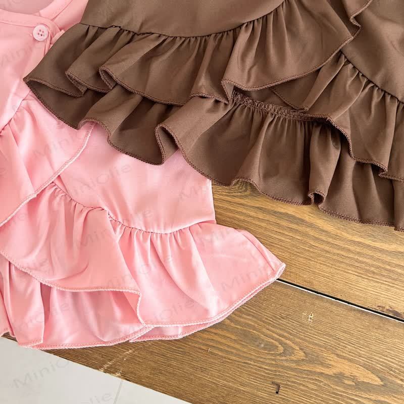 Baby Toddler Girls Ruffle Tank Top and Polka Dot Pants Set - image 7