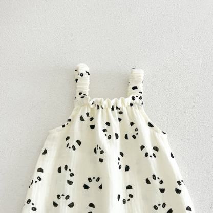 Baby Panda/Cherry Romper with Hat - image 6