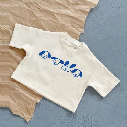 Baby Dog Painting T-Shirt - White - 2-3T - image 1