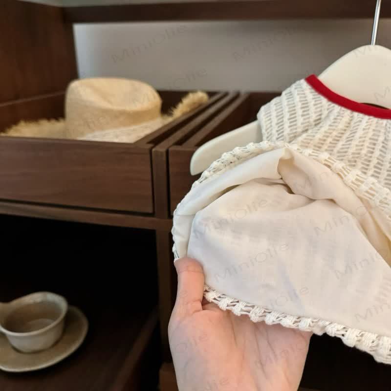 Toddler Girls Crochet Knit Floral Vest and Pants Set - image 5