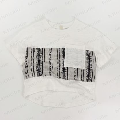 Toddler Cotton Striped Tee or Shorts - Beige - 6-7T - image 2