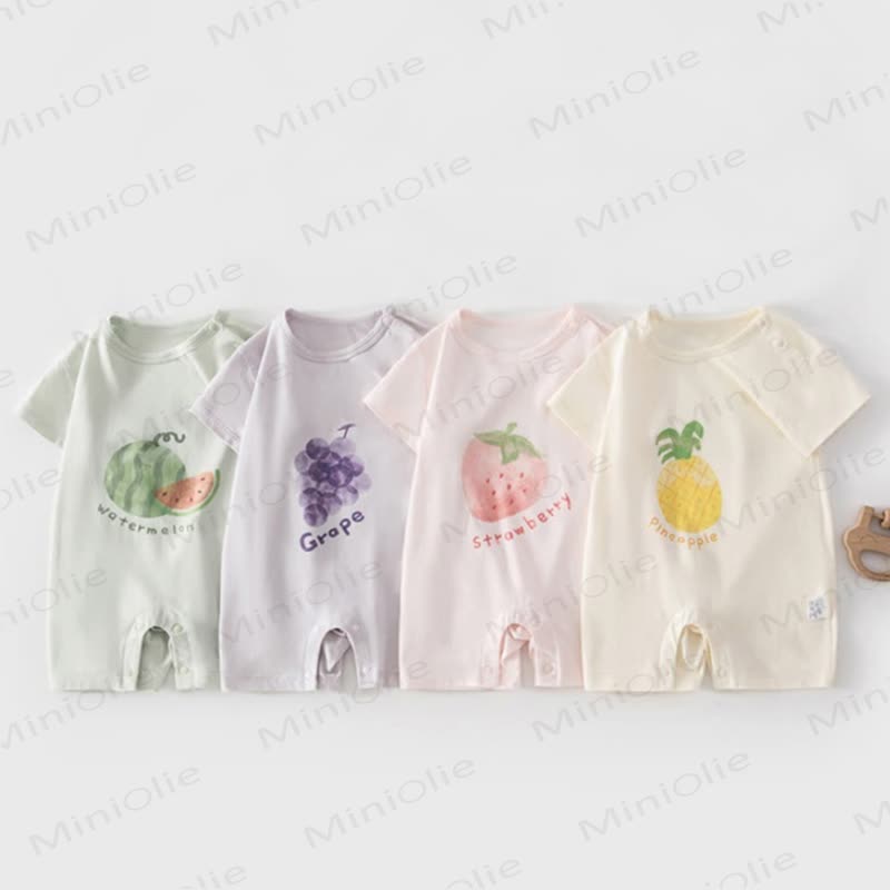 Baby Fruit Cotton Romper - image 1