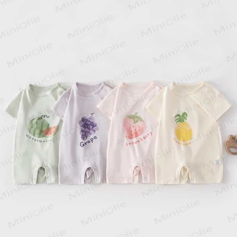 Baby Fruit Cotton Romper - image 1